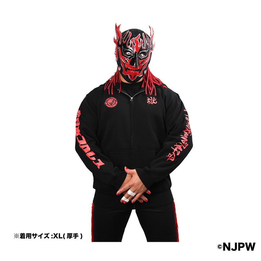 ［完全受注生産！10/29まで］打首獄門同好会 x 新日本プロレスコラボ パーカー（厚手）ブラック