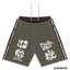 ［受注生産！6/14まで］打首獄門同好会×水曜どうでしょう祭 コラボハーフパンツ チャコールグレー×白