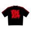 【受注生産！4/9（水）まで！】獄半袖ジャージ黒赤（上下セット）