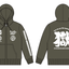 ［受注生産！6/14まで］打首獄門同好会×水曜どうでしょう祭 コラボパーカー（厚手）チャコールグレー×白